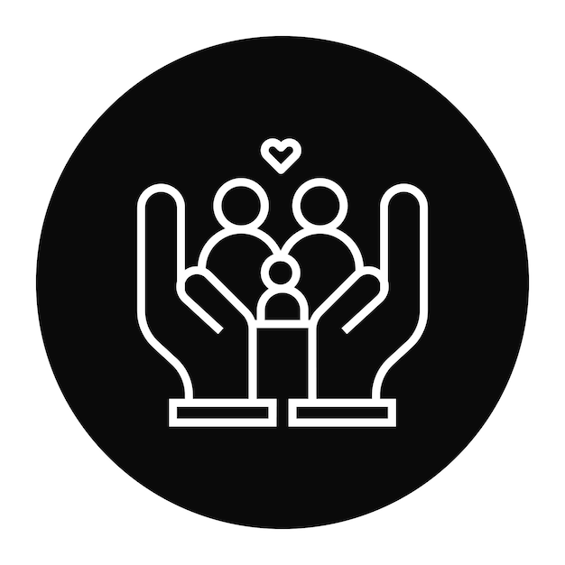 Imagen vectorial de icono familiar Se puede utilizar para la planificación de vacaciones