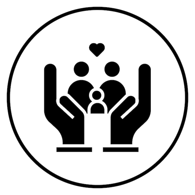 Imagen vectorial de icono familiar Se puede utilizar para la planificación de vacaciones