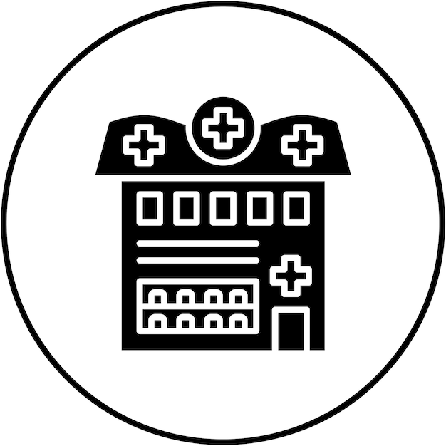 Imagen vectorial del icono de la farmacia Se puede utilizar para la farmacia