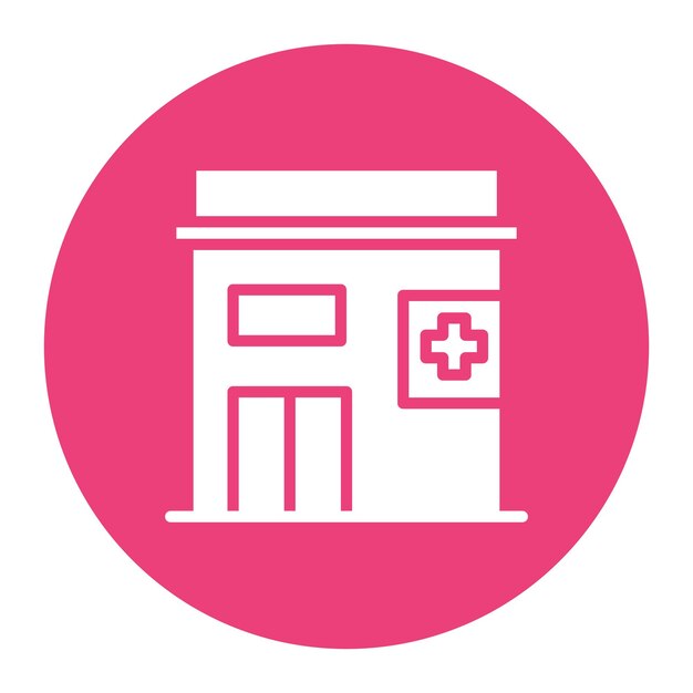 Imagen vectorial del icono de la farmacia Se puede utilizar para el laboratorio