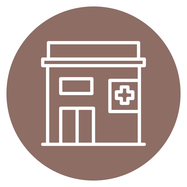 Imagen vectorial del icono de la farmacia Se puede utilizar para el laboratorio