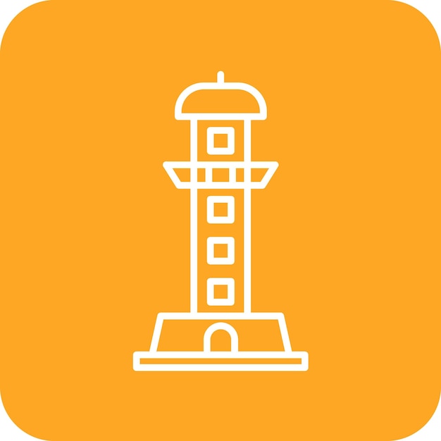 Imagen vectorial del ícono del faro de Alejandría Se puede usar para la civilización antigua