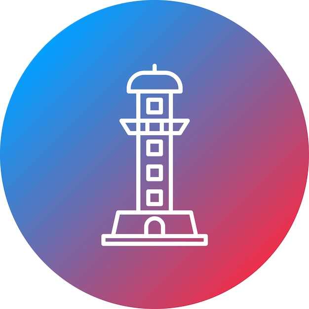 Imagen vectorial del ícono del faro de Alejandría Se puede usar para la civilización antigua