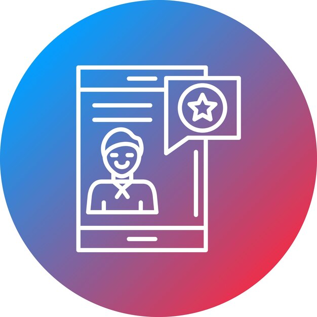 Imagen vectorial de icono favorita Puede utilizarse para comunicaciones
