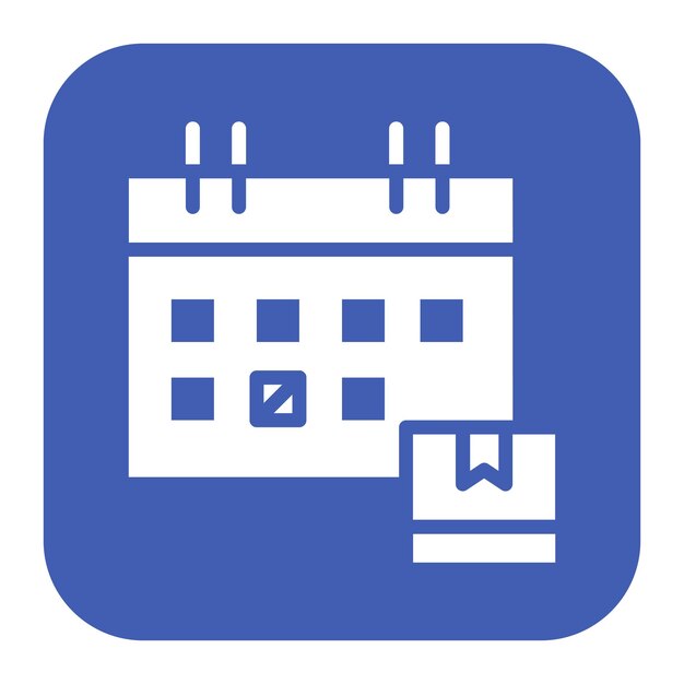 Imagen vectorial del icono de la fecha de entrega Se puede utilizar para el almacén