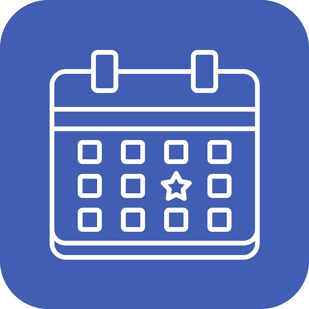 Imagen vectorial del icono de la fecha del evento Se puede utilizar para catering