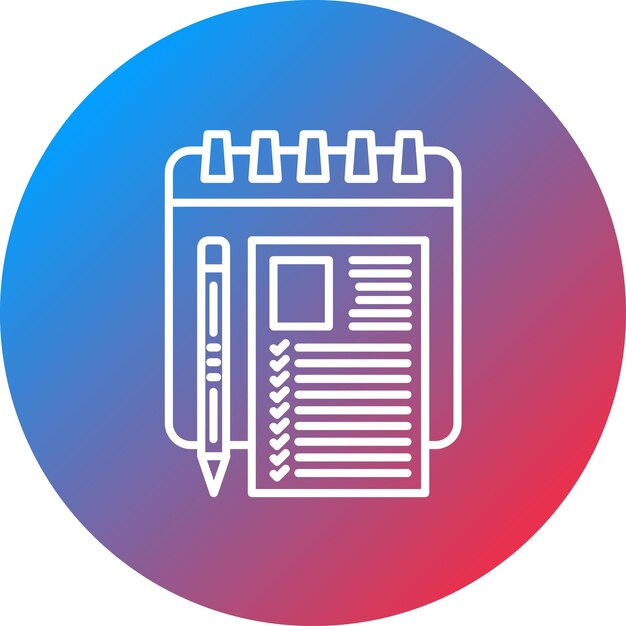 Imagen vectorial del icono de la fecha del examen Se puede utilizar para la educación en línea