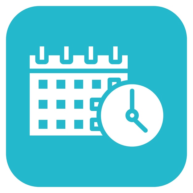 Imagen vectorial del icono de la fecha límite Se puede usar para Burnout