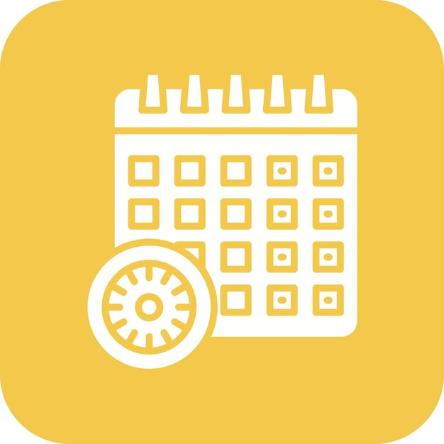 Imagen vectorial del icono de fecha límite Se puede utilizar para Comunicación y Medios