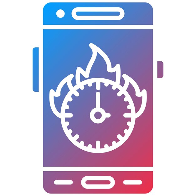 Imagen vectorial del icono de fecha límite Se puede utilizar para el desarrollo de aplicaciones móviles