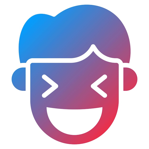 La imagen vectorial del icono feliz se puede usar para las emociones humanas