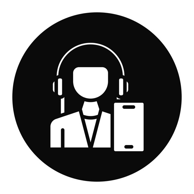 Imagen vectorial de icono femenino de la Generación Z Se puede utilizar para los nuevos medios