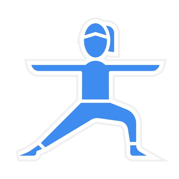 Imagen vectorial de icono femenino Se puede usar para Pilates