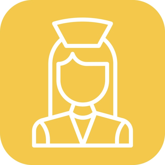 Imagen vectorial de icono femenino puede utilizarse para la enfermería