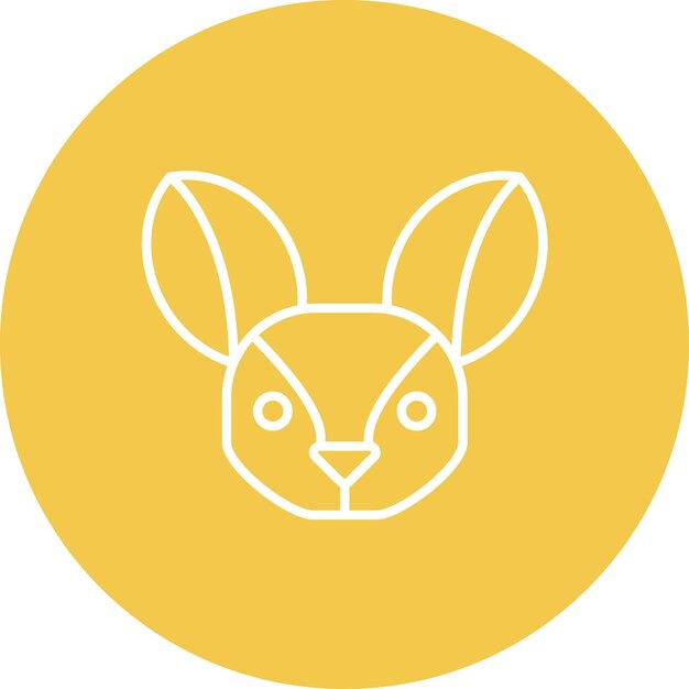La imagen vectorial del icono de Fennec Fox se puede usar para In The Wild