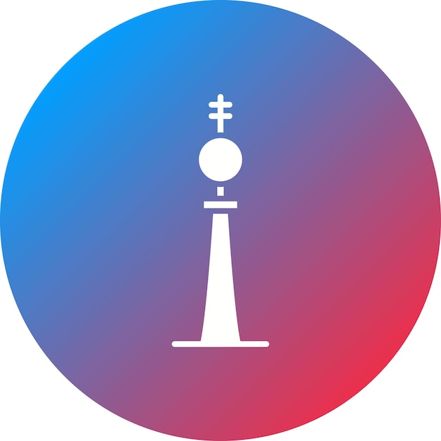 Imagen vectorial del icono de Fernsehturm Berlín Puede utilizarse para los puntos de referencia