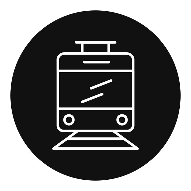Imagen vectorial del icono del ferrocarril de luz Se puede usar para el Día de la Tierra