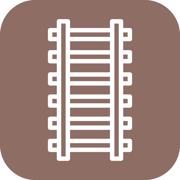 Imagen vectorial del icono del ferrocarril Se puede utilizar para el ferrocarril