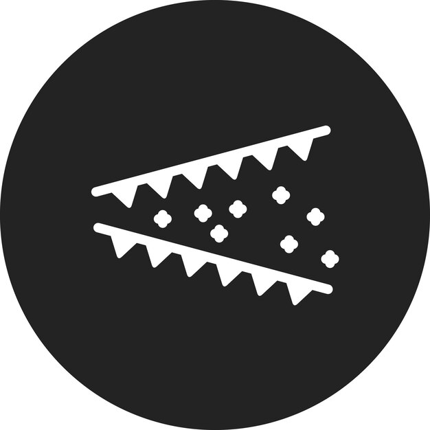 Imagen vectorial del icono del festival Se puede usar para Circo