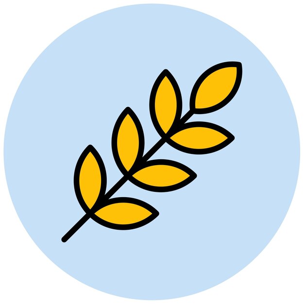 La imagen vectorial del icono de fibra se puede utilizar para la nutrición