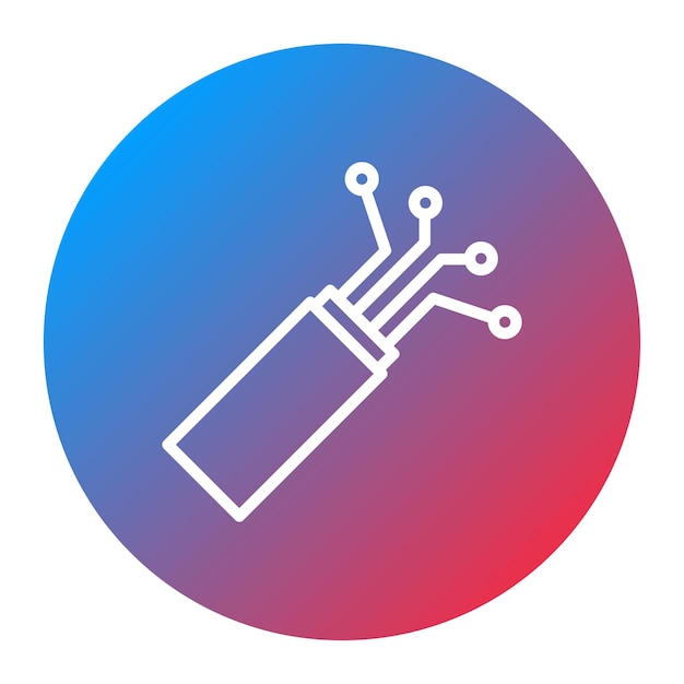 La imagen vectorial del icono de fibra se puede utilizar para Raw Metrial