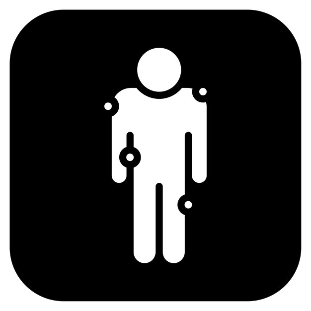 La imagen vectorial del icono de la fibromialgia se puede utilizar para el dolor corporal