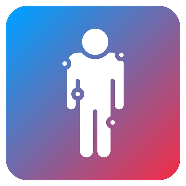 La imagen vectorial del icono de la fibromialgia se puede utilizar para el dolor corporal