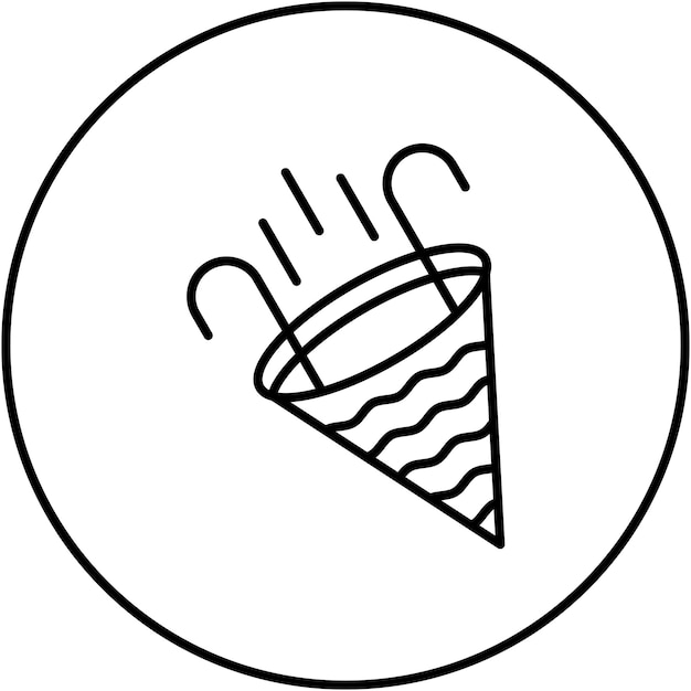 Imagen vectorial del icono de la fiesta Se puede usar para catering