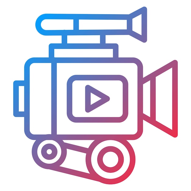 Imagen vectorial de icono de filmación Se puede utilizar para la realización de películas
