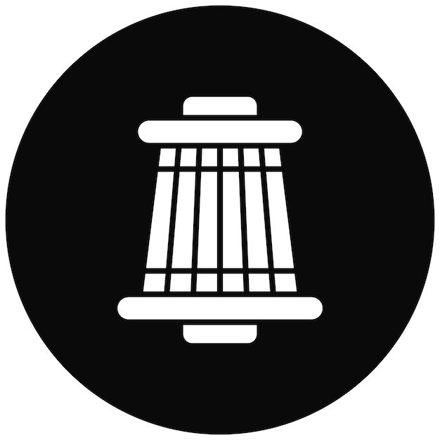 Imagen vectorial del icono del filtro de aire Se puede utilizar para la reparación de automóviles