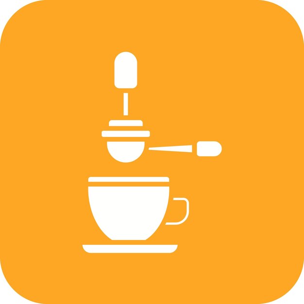 Imagen vectorial del ícono del filtro de café Se puede usar para Coffee Shop