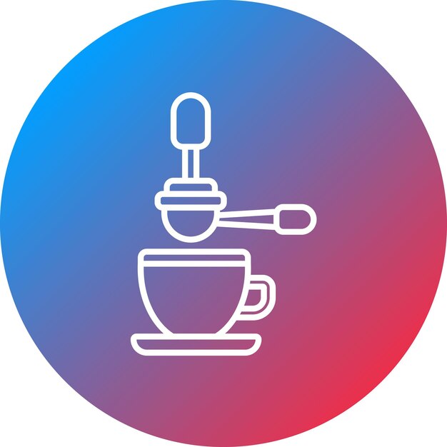 Imagen vectorial del ícono del filtro de café Se puede usar para Coffee Shop