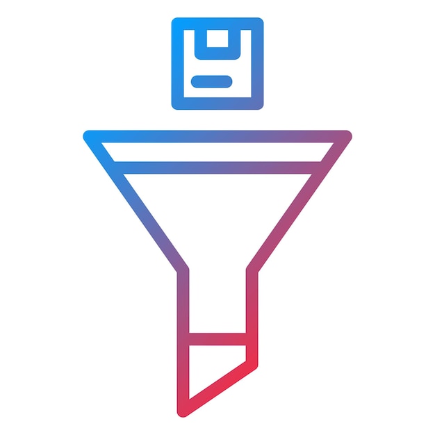Imagen vectorial de ícono de filtro Puede utilizarse para la tienda web