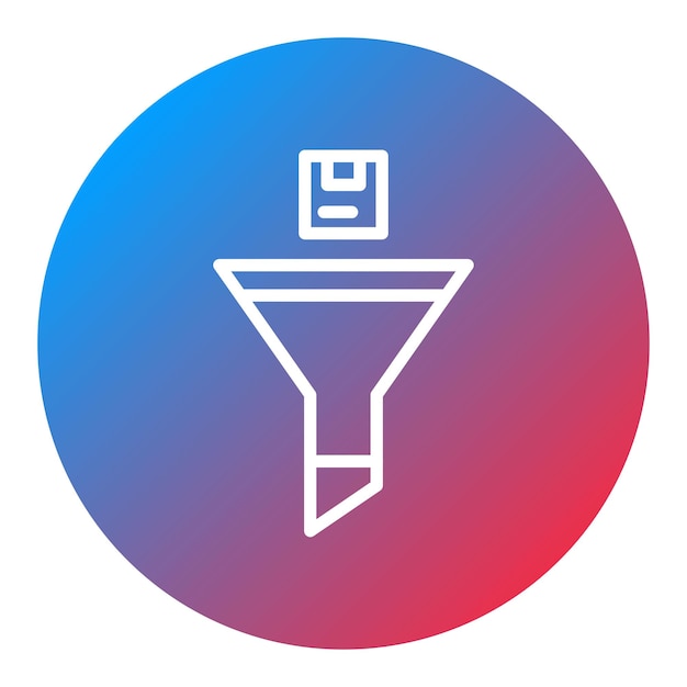 Imagen vectorial de ícono de filtro Puede utilizarse para la tienda web