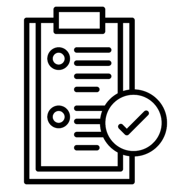 Imagen vectorial del icono de finalización de la tarea Se puede usar para Freelancer