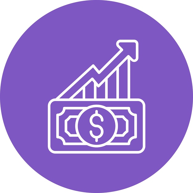Imagen vectorial del icono de financiación de acciones Puede utilizarse para Finanzas