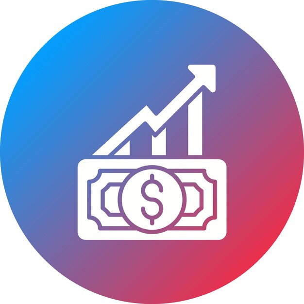 Imagen vectorial del icono de financiación de acciones Puede utilizarse para Finanzas