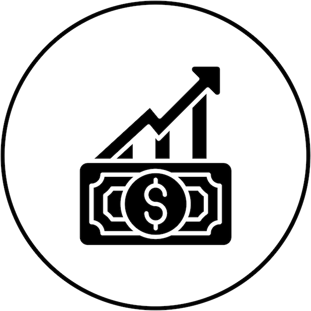 Imagen vectorial del icono de financiación de acciones Puede utilizarse para Finanzas