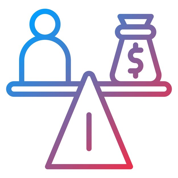 Imagen vectorial del icono de financiación de capital se puede utilizar para créditos y préstamos