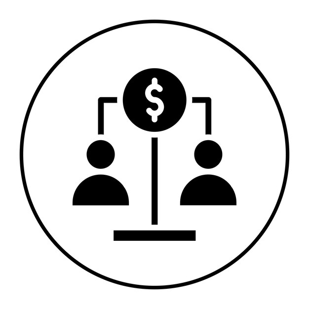 Imagen vectorial del icono de financiación colectiva de acciones Puede utilizarse para la financiación colectiva