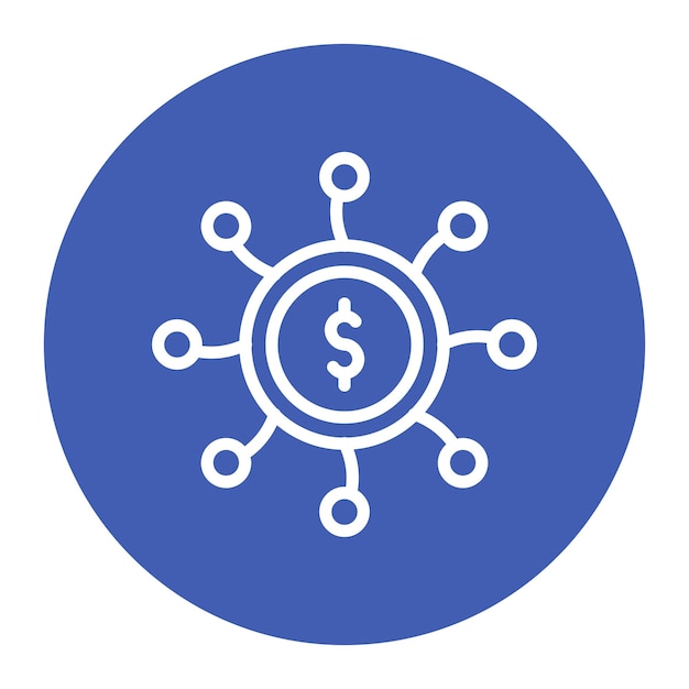 Imagen vectorial de icono de financiación flexible Puede utilizarse para el crowdfunding
