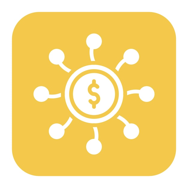 Imagen vectorial de icono de financiación flexible Puede utilizarse para el crowdfunding