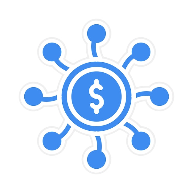 Imagen vectorial de icono de financiación flexible Puede utilizarse para el crowdfunding