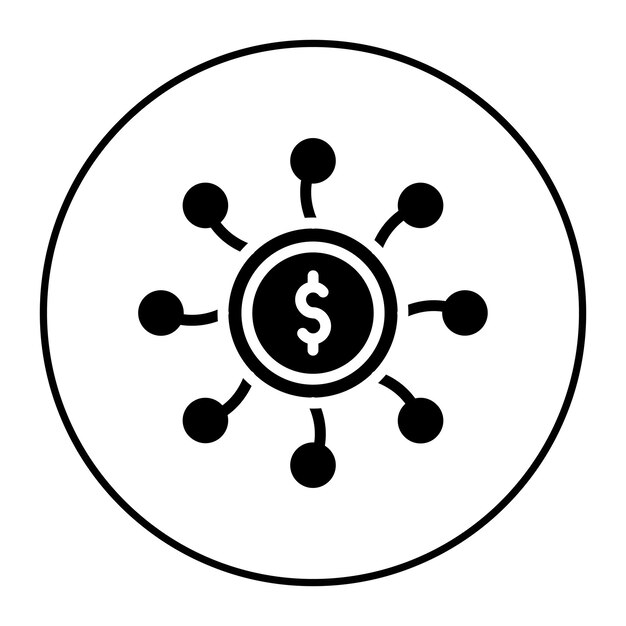Imagen vectorial de icono de financiación flexible Puede utilizarse para el crowdfunding