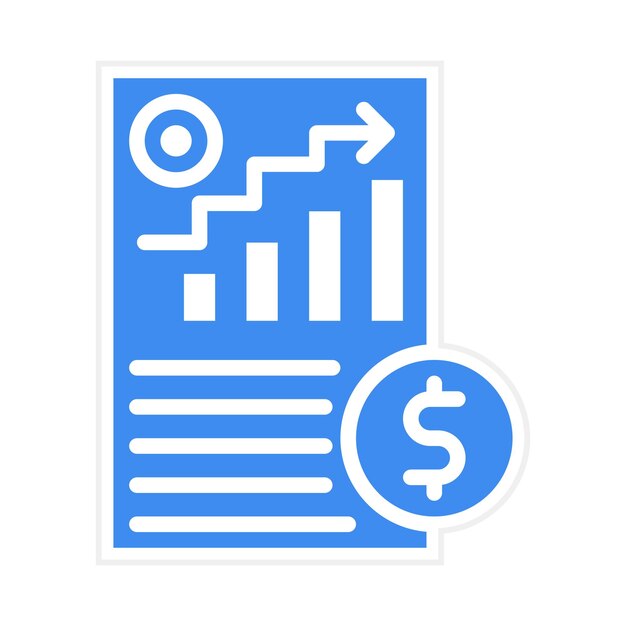 La imagen vectorial del icono financiero se puede utilizar para la gestión de crisis