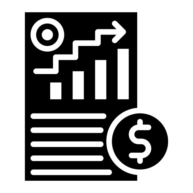 La imagen vectorial del icono financiero se puede utilizar para la gestión de crisis