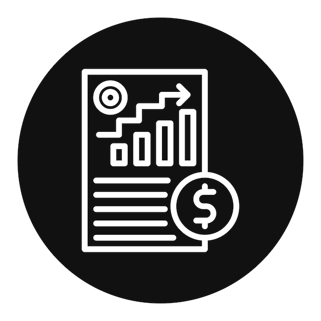 La imagen vectorial del icono financiero se puede utilizar para la gestión de crisis