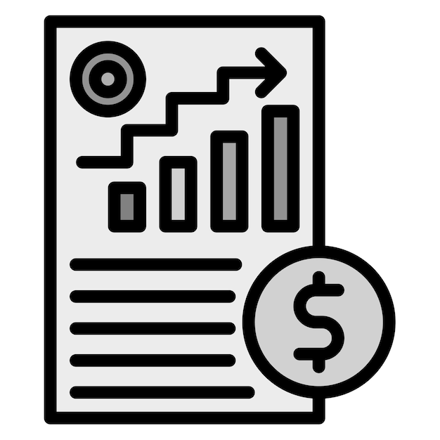 La imagen vectorial del icono financiero se puede utilizar para la gestión de crisis