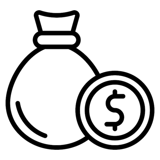 Imagen vectorial del icono de finanzas Se puede utilizar para Servicios Profesionales
