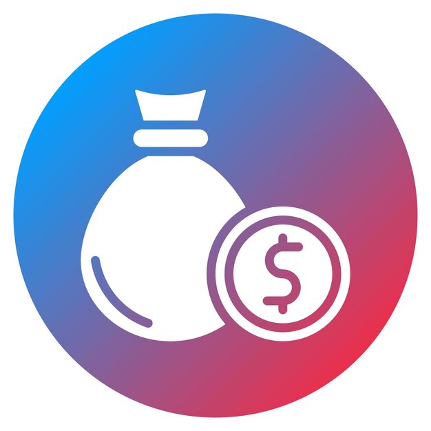 Imagen vectorial del icono de finanzas Se puede utilizar para Servicios Profesionales